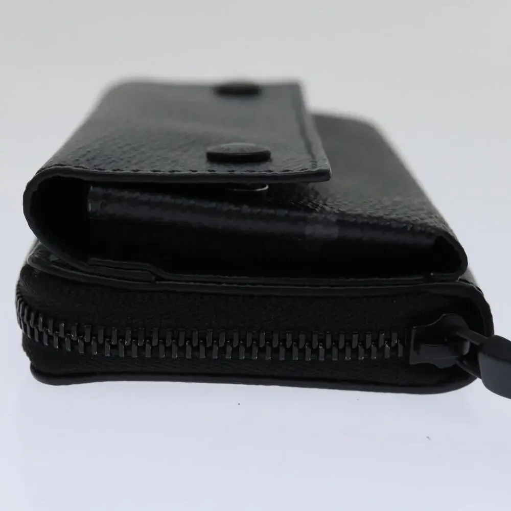 Louis Vuitton Monogram Eclipse Discovery Compact Wallet Black
